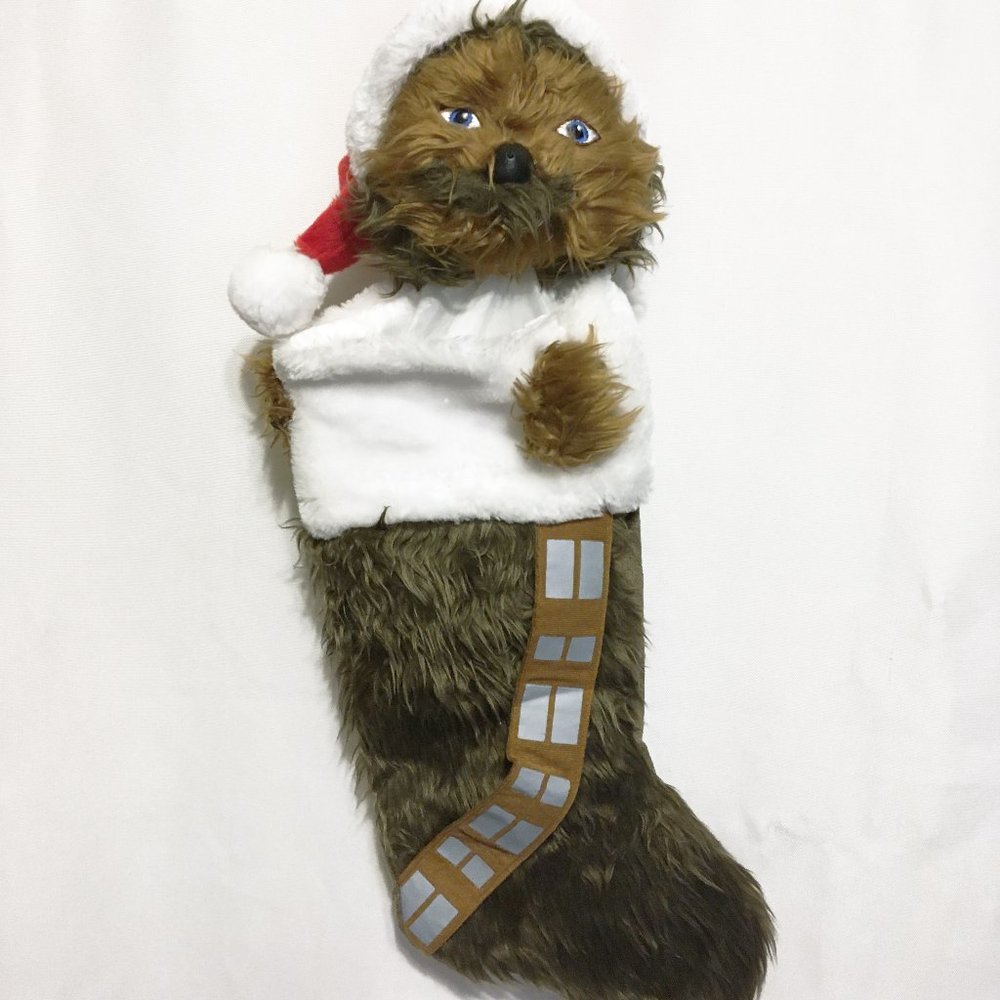 Kurt Adler Star Wars Chewbacca Plush Head Stocking, 20-Inch